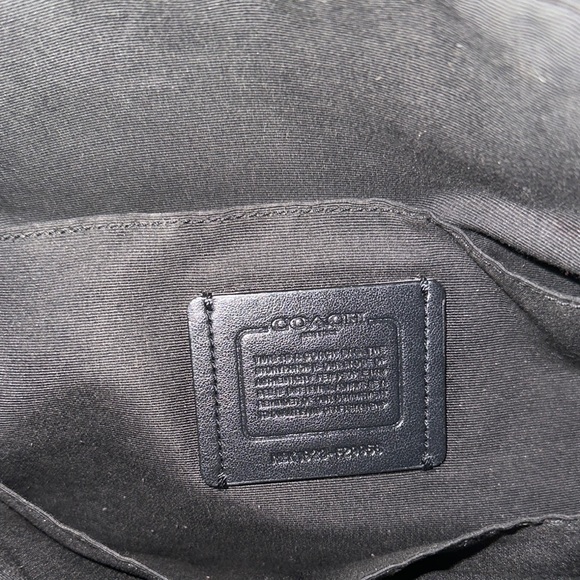 Coach Zip Top Tote in Signature Canvas Charcoal/Black/Silver F29958 - Picture 9 of 10